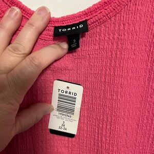 Torrid pink tank 3x